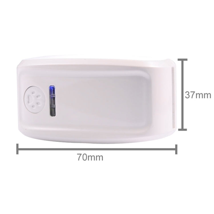KH-909 Universal IPX6 Waterproof GPS Tracker for Pet / Kid / the Aged (White + Blue)