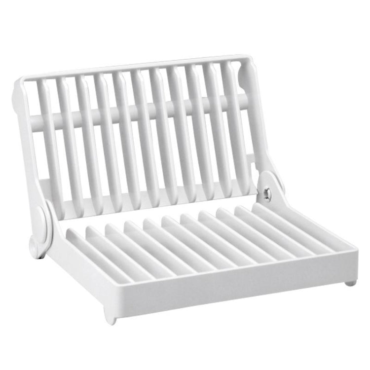 Foldable Dish Drip Rack Plate Holder(White)