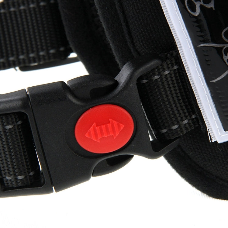 Soft Thicken Pet Chest Suspenders Dog Traction Rope, Size: M (50-65cm)(Black)