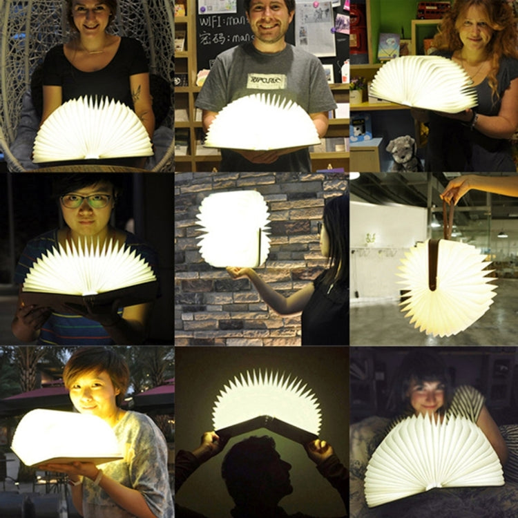 Creative LED Flip Origami Book Lamp Nightlights, Warm White Light + White Light, FS-LED01 500 lumens