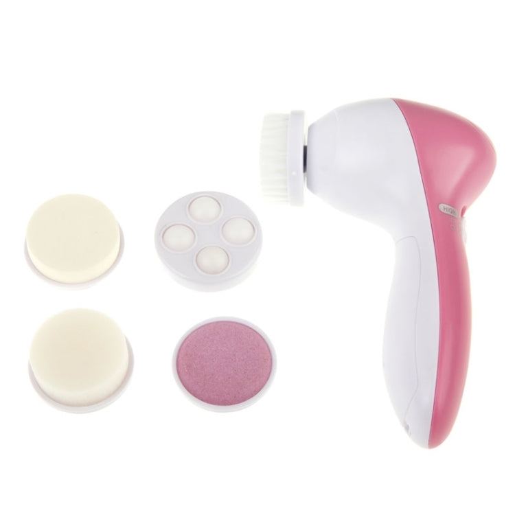 5 in 1 Beauty Care Brush Massager Scrubber Face Skin Care Electric Facial Cleanser