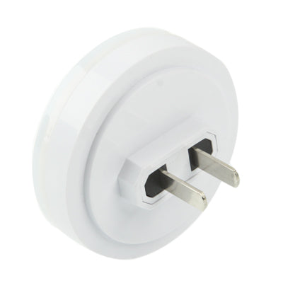 LED Light Control High Brightness Bedside Night Light with Socket(White)
