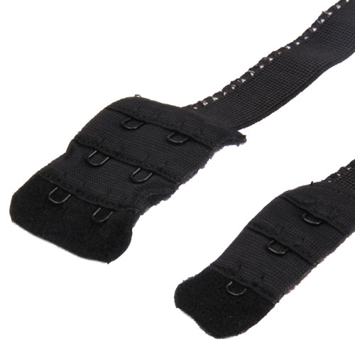 Adjustable Low Back Bra Strap Converter Backless V Conversion Solution(Black)