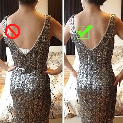 Adjustable Low Back Bra Strap Converter Backless V Conversion Solution(Black)