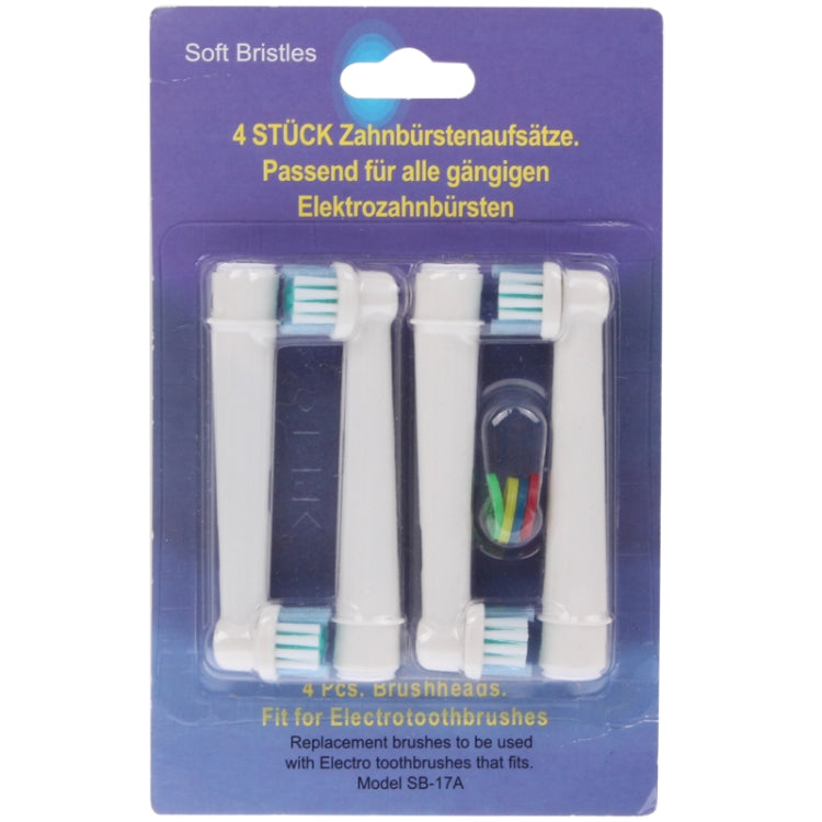 4 PCS Electric Toothbrush Heads Replacement Oral Health Care(White)