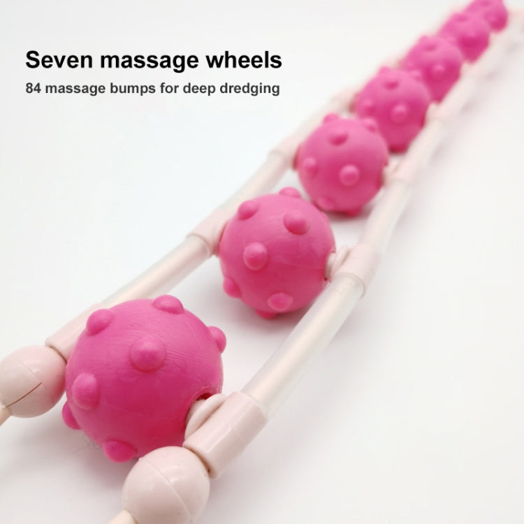 Waist and Back Massage Bead Ring(Pink)