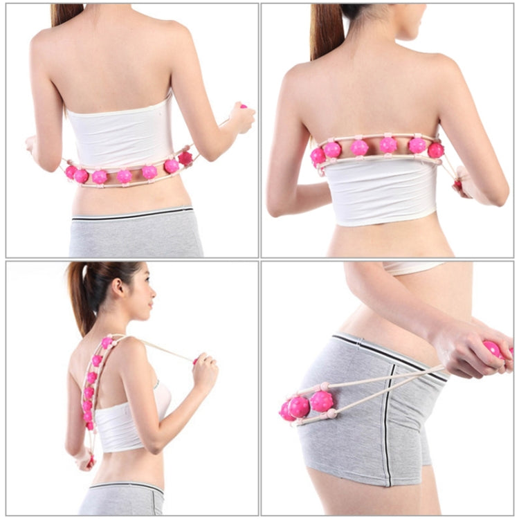 Waist and Back Massage Bead Ring(Pink)