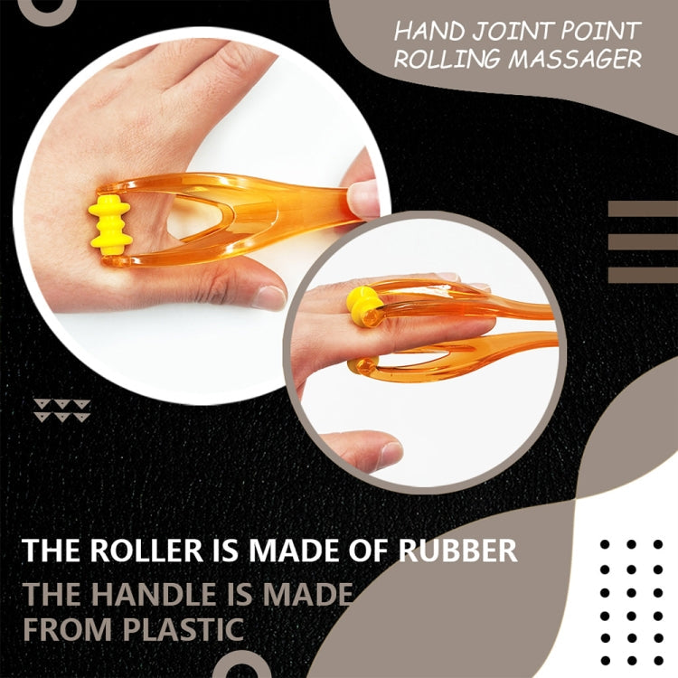 Y Type Convenient Finger Palm Massor Tool(Orange)