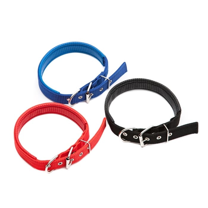 Foam Cotton  Polyester Pet Collars Pet Neck Strap Dog Neckband Cats Dogs Collars, 1.5cm x 39cm(Blue)