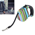 5m Easy Operation Retractable Flexible Dog Leash(Color Strip Style )