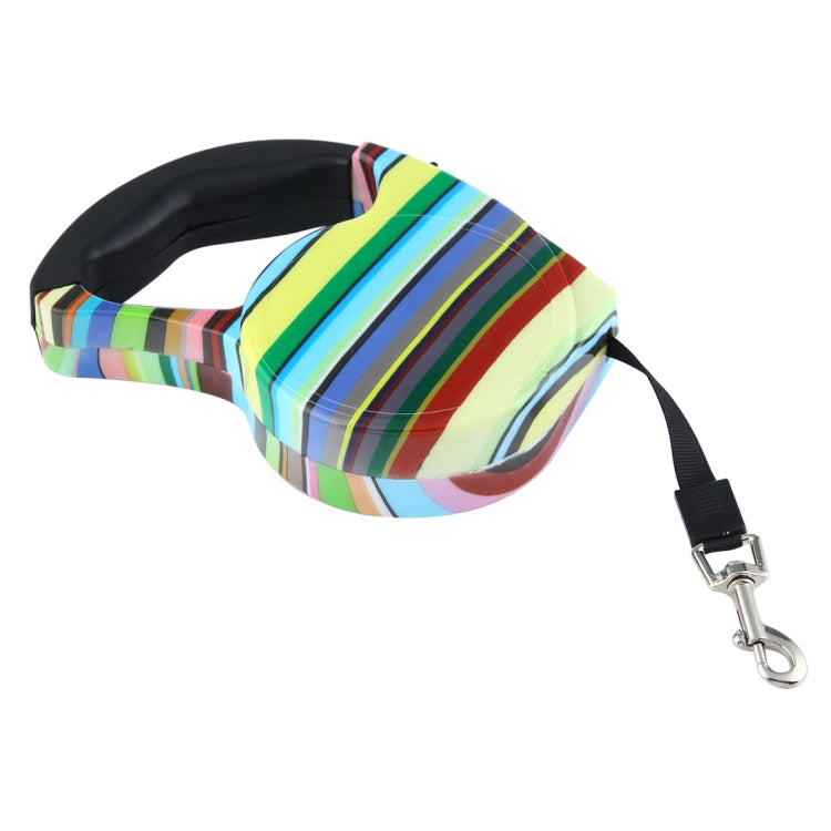 5m Easy Operation Retractable Flexible Dog Leash(Color Strip Style )