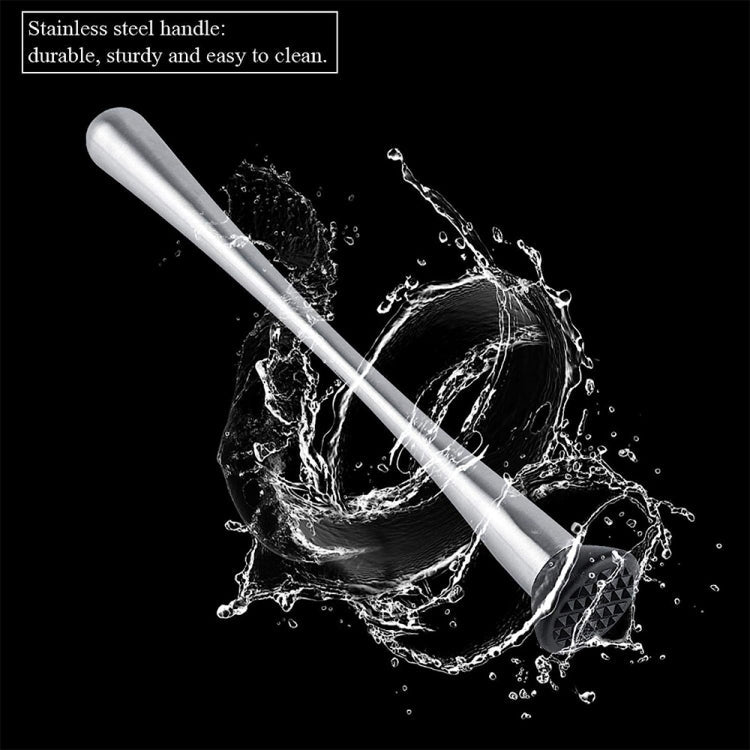 Stainless Steel Ice Pick Muddler(Silver)