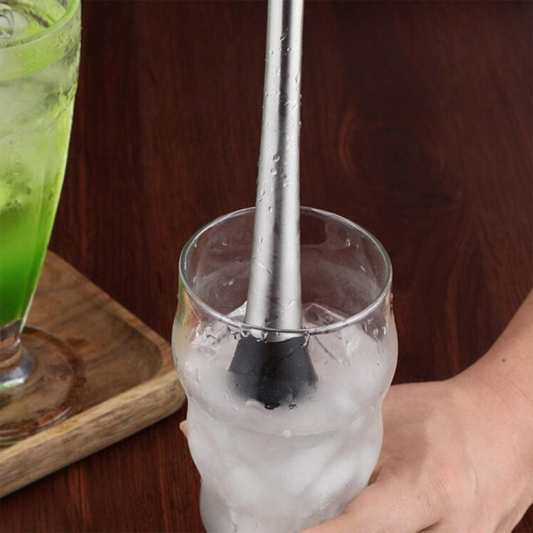 Stainless Steel Ice Pick Muddler(Silver)