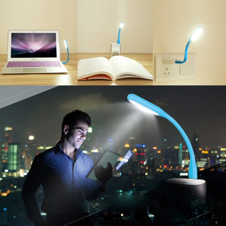 100 PCS Portable Mini USB 6 LED Light, For PC / Laptops / Power Bank, Flexible Arm, Eye-protection Light(Orange)