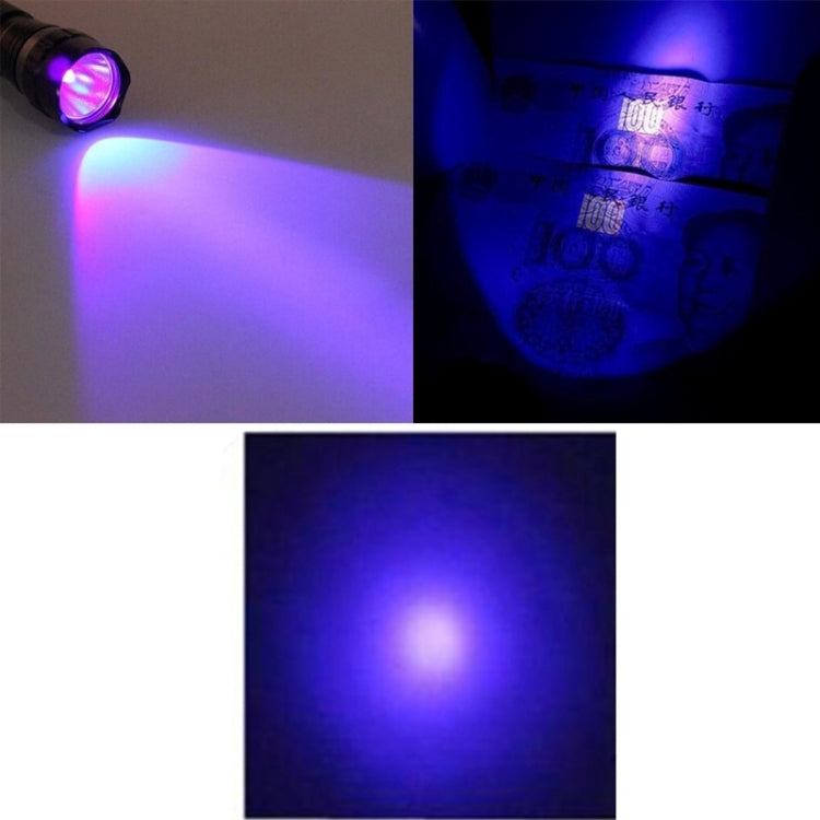 LT-3W 1 x XPE LED UV Flashlight, 600 LM 5-Modes Purple Light