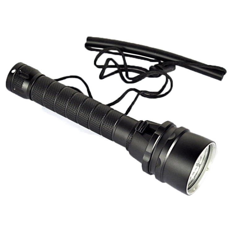 5 x XPE 15W Diving Flashlight, 5000 LM UV Purple Light, Diving Depth: 150m (Black)