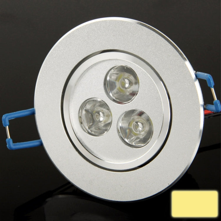 3W Ceiling Lights LED Down Light Bulb, 3 LED, Warm White Light, AC 85-265V