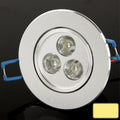 3W Ceiling Lights LED Down Light Bulb, 3 LED, Warm White Light, AC 85-265V