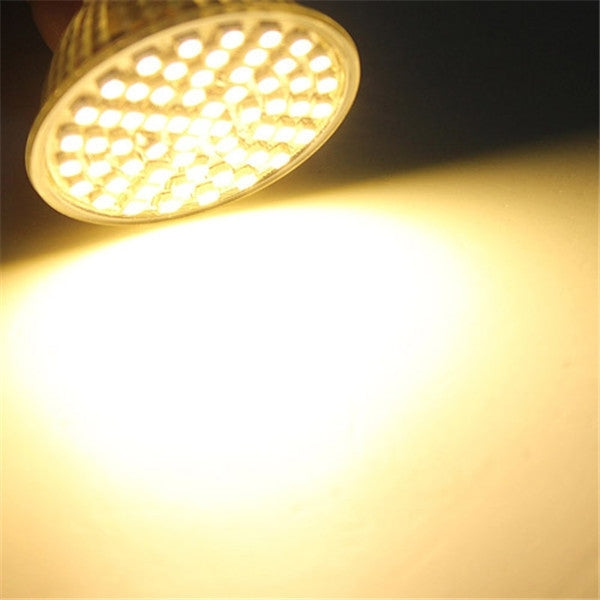 MR16 4.5W LED Spotlight Lamp Bulb, 60 LED 3528 SMD, Warm White Light, AC 220V