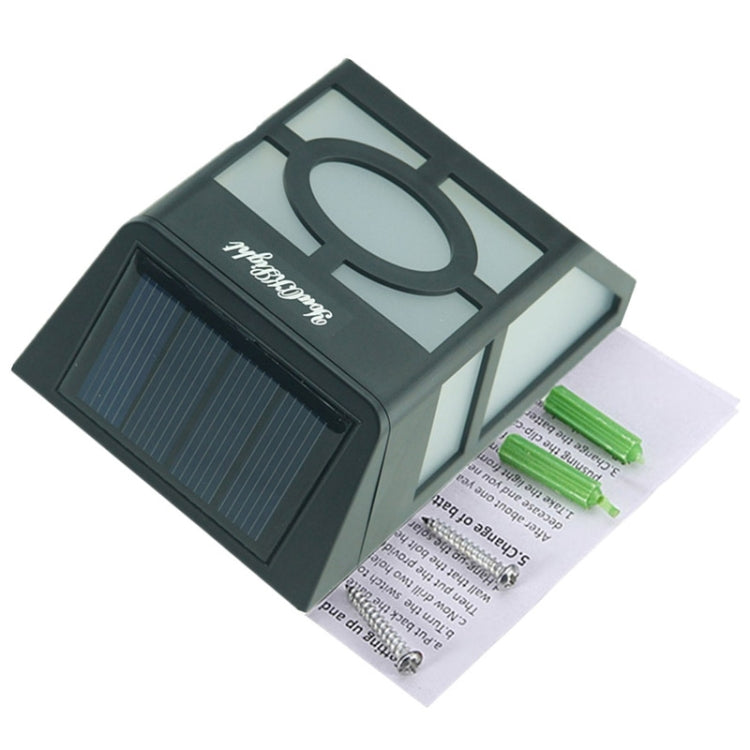 Outdoor High Power 0.2W Solar Lantern Light, 2 LED  Fence Lamp Solar Wall Mounted Light