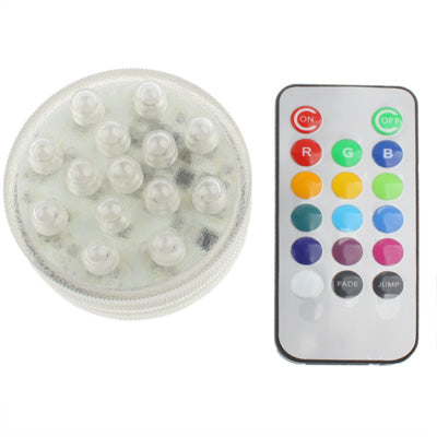 14 LED Multi Color Light with Remote Control(Silver)