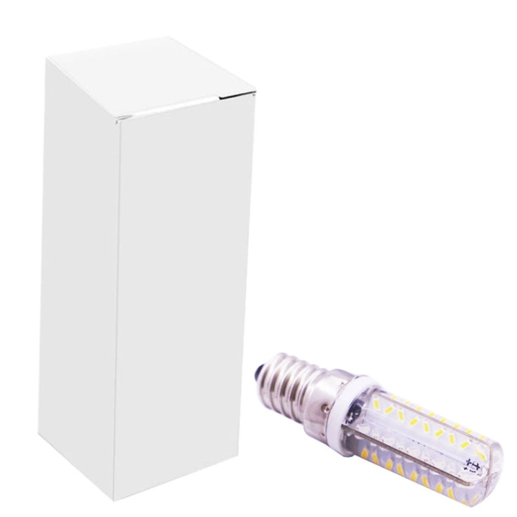 E14 3.5W 200-230LM  Corn Light Bulb, 72 LED SMD 3014, Warm White Light, Adjustable Brightness, AC 220V