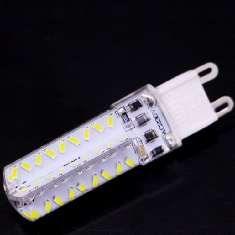 G9 3.5W 200-230LM  Corn Light Bulb, 72 LED SMD 3014, White Light, Adjustable Brightness, AC 220V