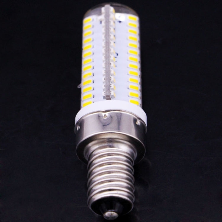 E14 4W 240-260LM Corn Light Bulb, 104 LED SMD 3014, Warm White Light, AC 220V