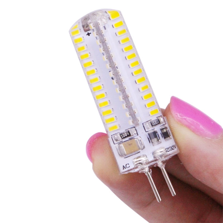 G4 4W  240-260LM Corn Light Bulb, 104 LED SMD 3014, Warm White Light, AC 220V