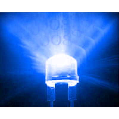 1000pcs 5mm Blue Light Water Clear LED Lamp (1000pcs in one packaging, the price is for 1000pcs)(Blue Light)