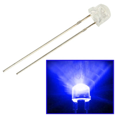 1000 PCS 5mm Straw Hat LED Lamp(Blue Light)