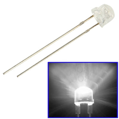 1000 PCS 5mm Straw Hat LED Lamp(White Light)