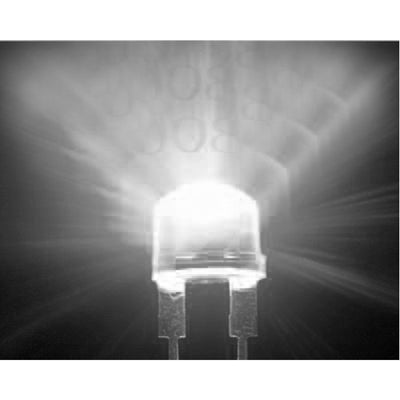 1000 PCS 5mm Straw Hat LED Lamp(White Light)