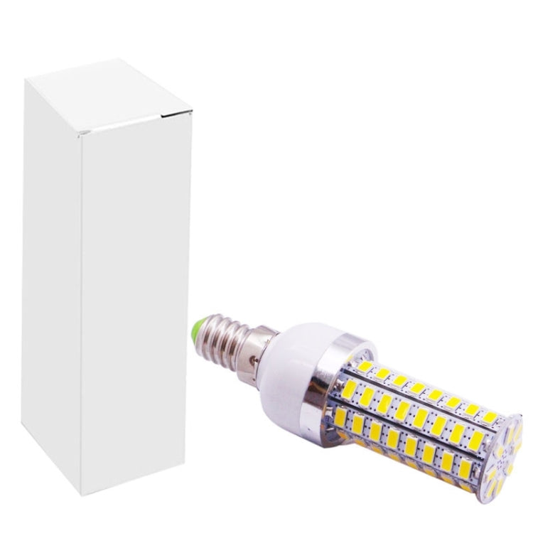 E14 6.0W 520LM Corn Light Bulb, 72 LED SMD 5730, Warm White Light, AC 220V