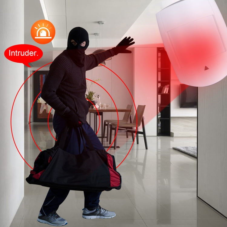 PA-476CH 2 Levels Adjustable PIR Motion Sensor for Home Security(White)