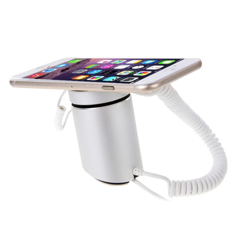 Cylindrical Display Stand Digital Security System Burglar Alarm / Anti-theft Alarm with Password Remote Control for iPhone & iPod & iPad with 8 Pin Port