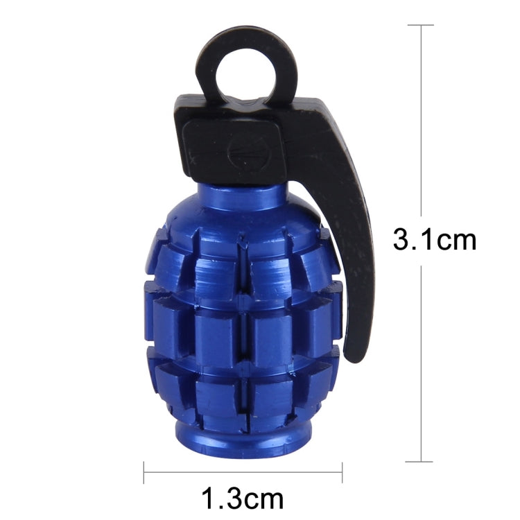 4 PCS Universal Bicycle Tire Valve Caps(Blue)