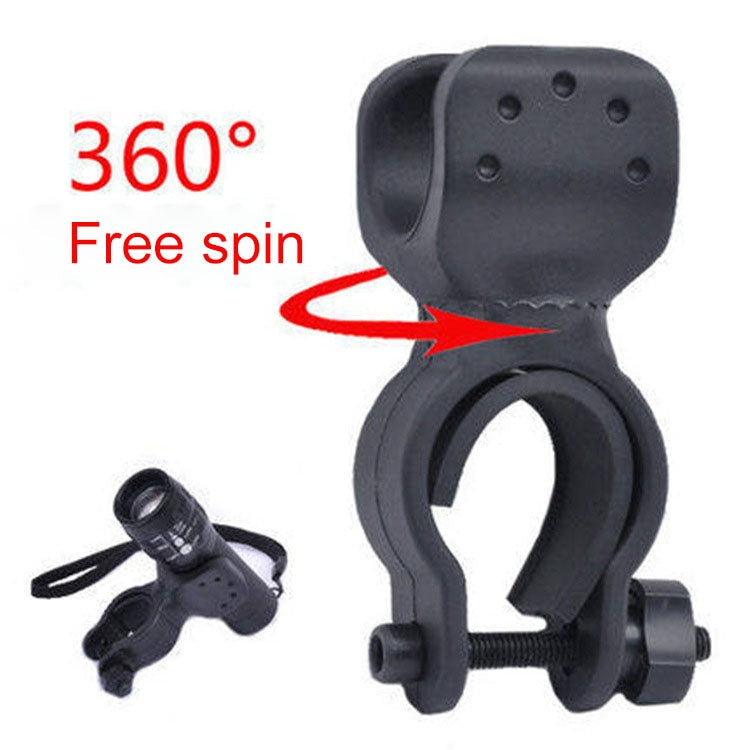 2pcs 360 Degrees Rotation Mount Holder Clip Clamp, for Bicycle Bike Flashlight