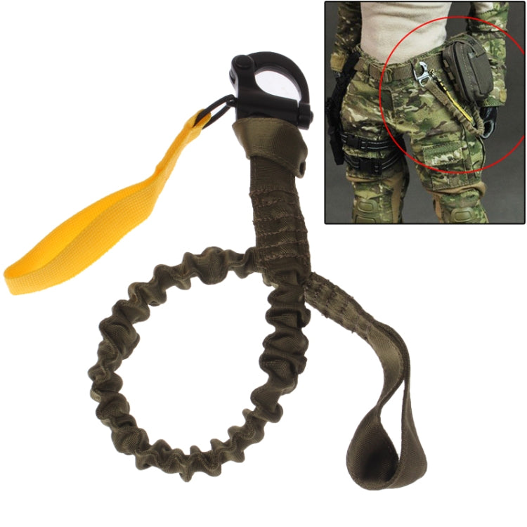 Breakaway Safety Lanyard Strap Rope / Quick Release Buckle Safety Rope / Helicopter Insurance Rope(Army Green)