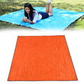 Waterproof Oxford Cloth 420D Oxford Material Camping Picnic Beach Tent Roof Tarp (Size: 215x215cm)(Orange)