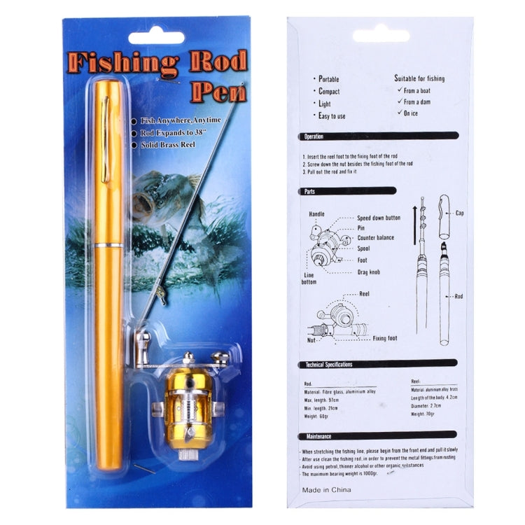 Circle Pulley Pen Style Fishing Rod