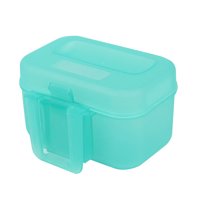Plastic Live Earthworm Fishing Tackle Box Bug Shrimp Bait Box(Green)