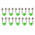 10 PCS Fishing Accessory Twin Bells Clip On Fishing Rod Fishing Bait Alarm, Random Color Delivery