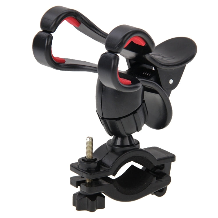 360 Degree Rotation Universal Mobile Phone Bicycle Clip Holder Cradle Stand, Clip Support Phone Width: up to 10cm(Black)
