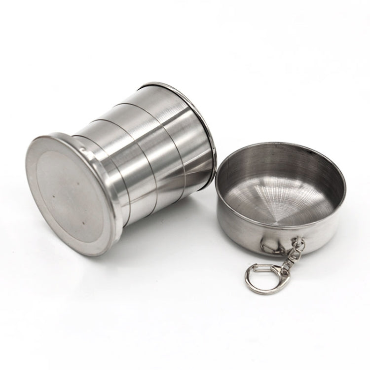 Stainless Steel Retractable Outdoor Cup  Size: 50 x 50 x20 mm (Small)