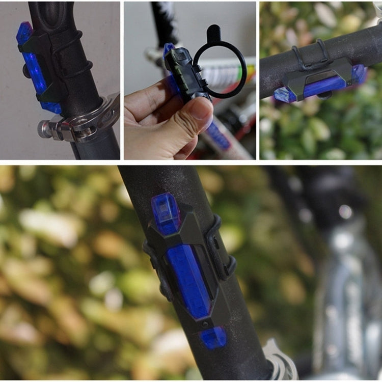 AQY-093 Detachable USB Rechargeable LED Bike Taillight(Blue)