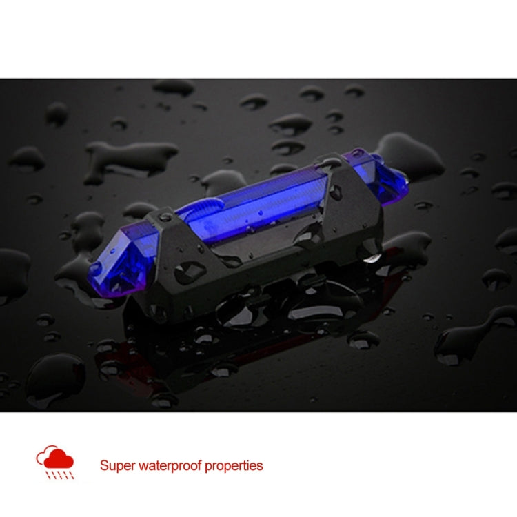 AQY-093 Detachable USB Rechargeable LED Bike Taillight(Blue)