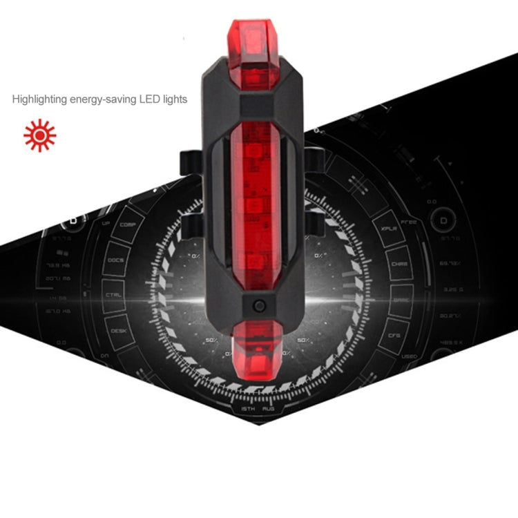 AQY-093 Detachable USB Rechargeable LED Bike Taillight(Red)