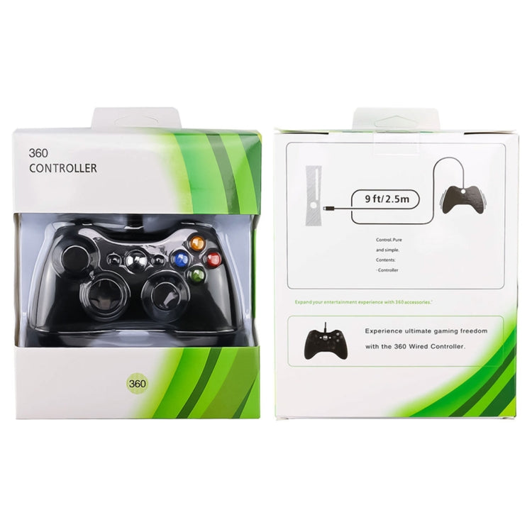 USB 2.0 Wired Controller Gamepad for XBOX360, Plug and Play, Cable Length: 2.5m(White)