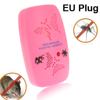 Ultrasonic Electronics Insecticide with Two Steps of Adjustable, Pink (EU Plug)